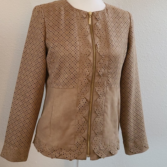 Chico's Jackets & Blazers - Chico's Faux Suede Lightweight Jacket